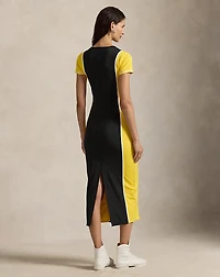 Graphic Zip-Placket Dress