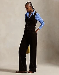 Cotton Corduroy Wide-Leg Pant