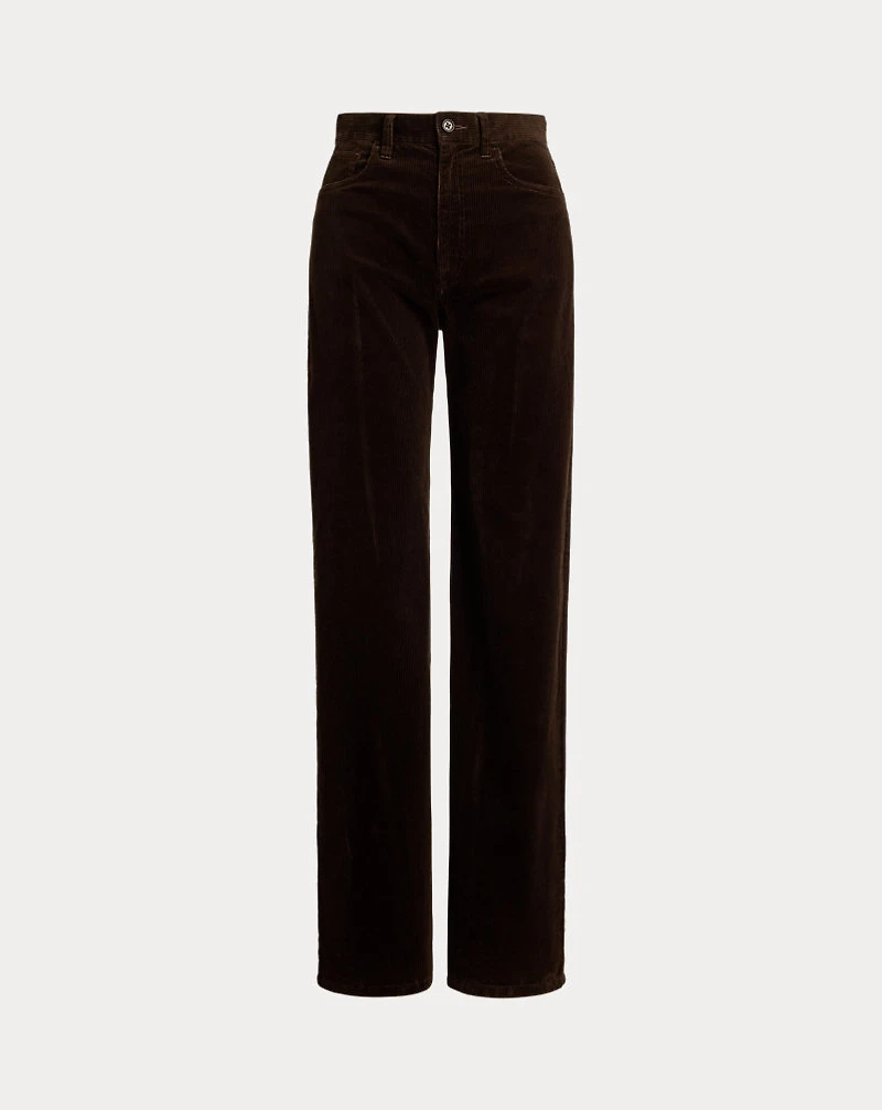 Cotton Corduroy Wide-Leg Pant