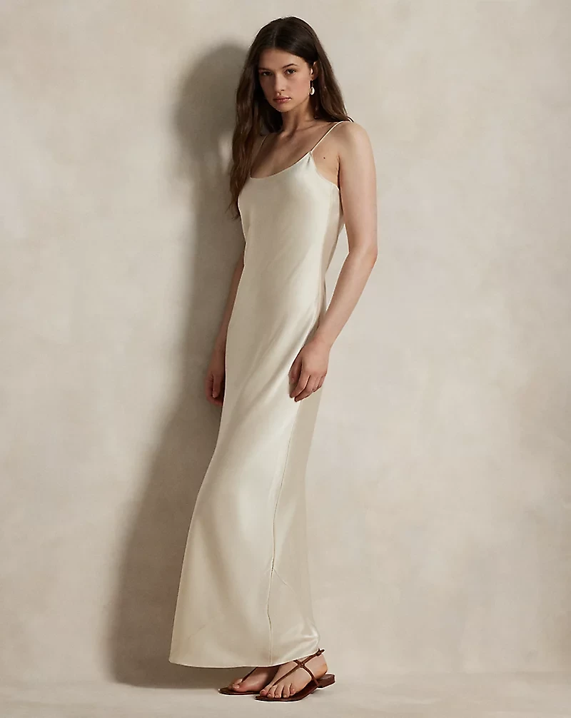 Double-Faced Satin Slip Dress