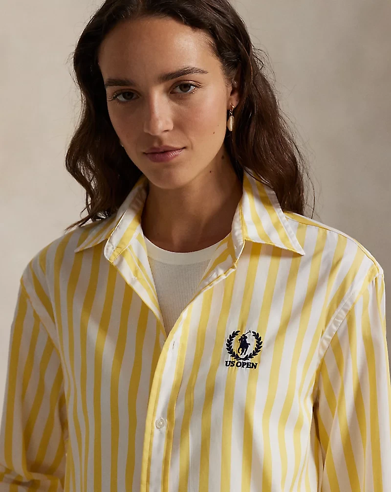 US Open Oversize Fit Striped Shirt
