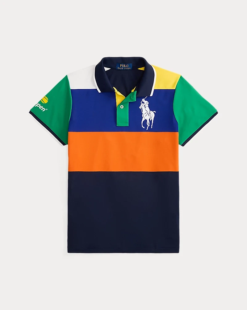 US Open Color-Blocked Piqué Polo Shirt