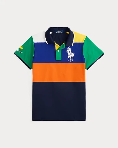 US Open Color-Blocked Piqué Polo Shirt