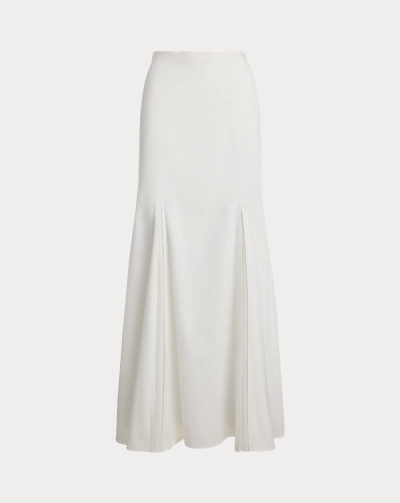 Cotton Fit-and-Flare Maxiskirt