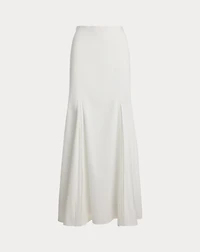 Cotton Fit-and-Flare Maxiskirt