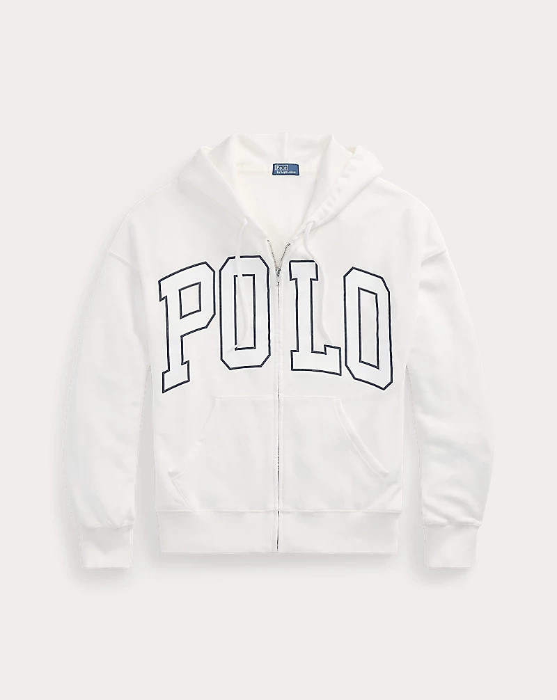 Logo Lightweight Fleece Full-Zip Hoodie