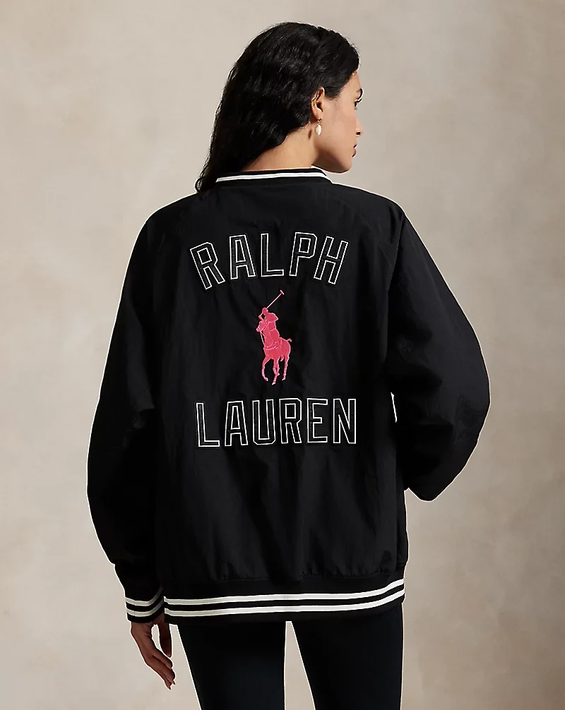 Pink Pony V-Neck Pullover