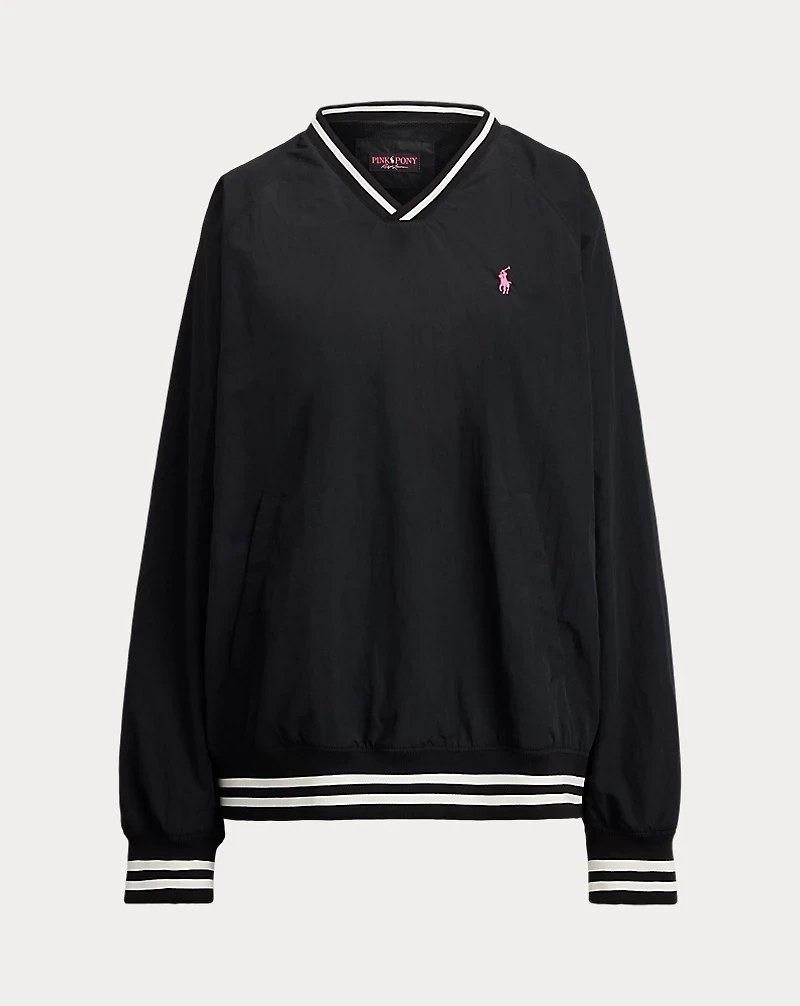 Pink Pony V-Neck Pullover
