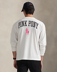 Pink Pony Cotton Jersey Long-Sleeve Tee