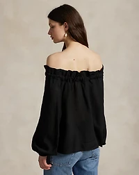 Ruffle-Trim Off-the-Shoulder Top