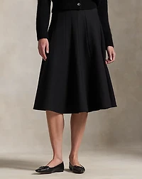 Gabardine A-Line Skirt