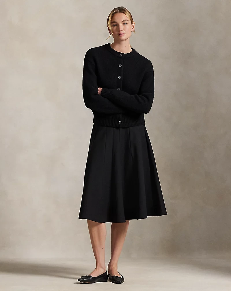 Gabardine A-Line Skirt