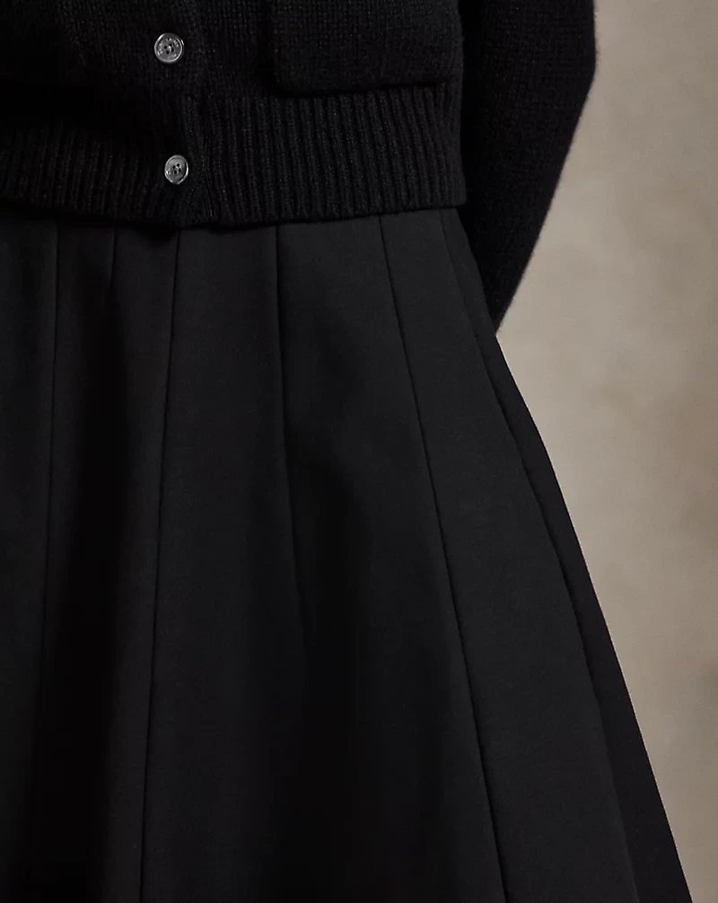 Gabardine A-Line Skirt
