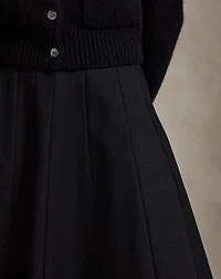 Gabardine A-Line Skirt