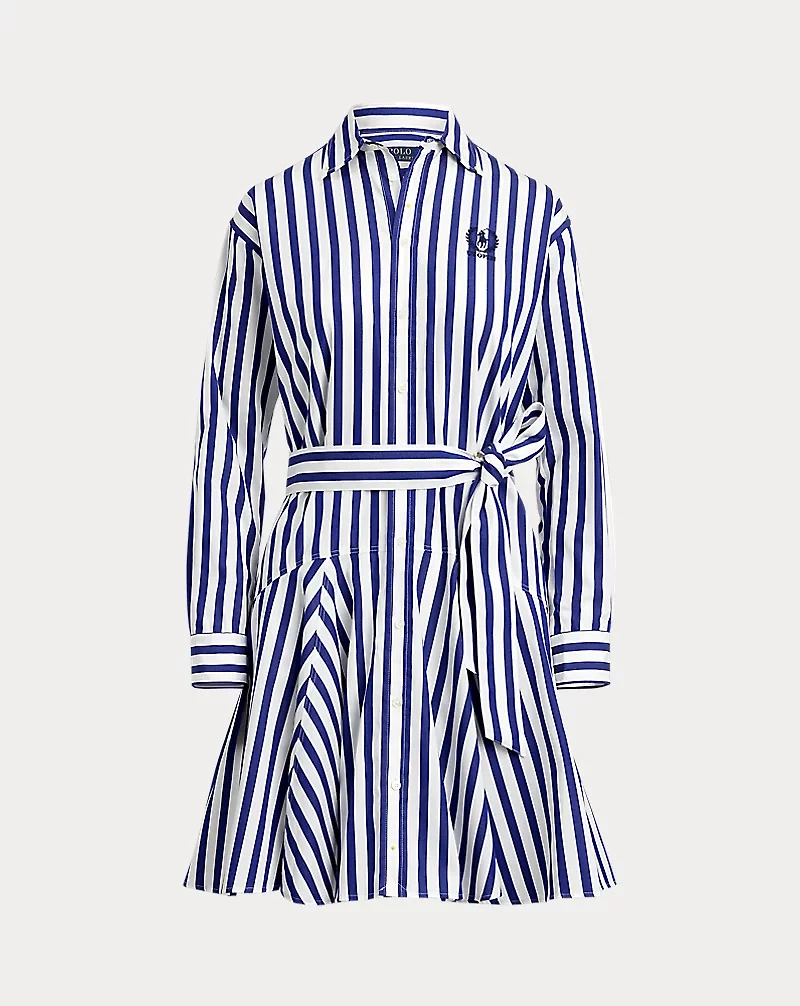 US Open Striped Cotton Shirtdress