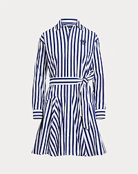 US Open Striped Cotton Shirtdress