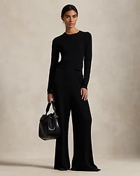 Mini-Cable Wide-Leg Pant
