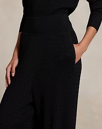 Mini-Cable Wide-Leg Pant