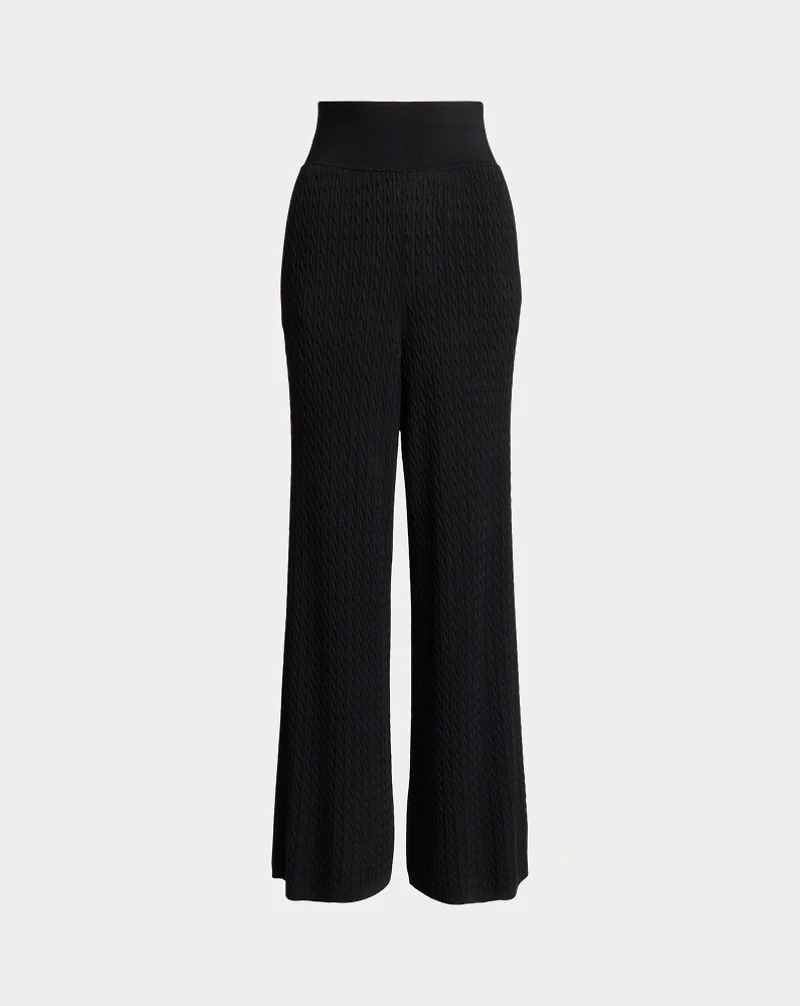 Mini-Cable Wide-Leg Pant