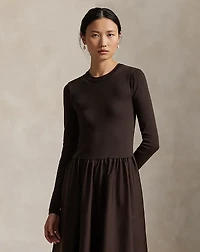 Cotton Long-Sleeve Dress