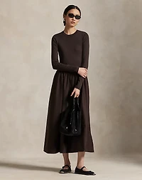 Cotton Long-Sleeve Dress