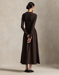 Cotton Long-Sleeve Dress