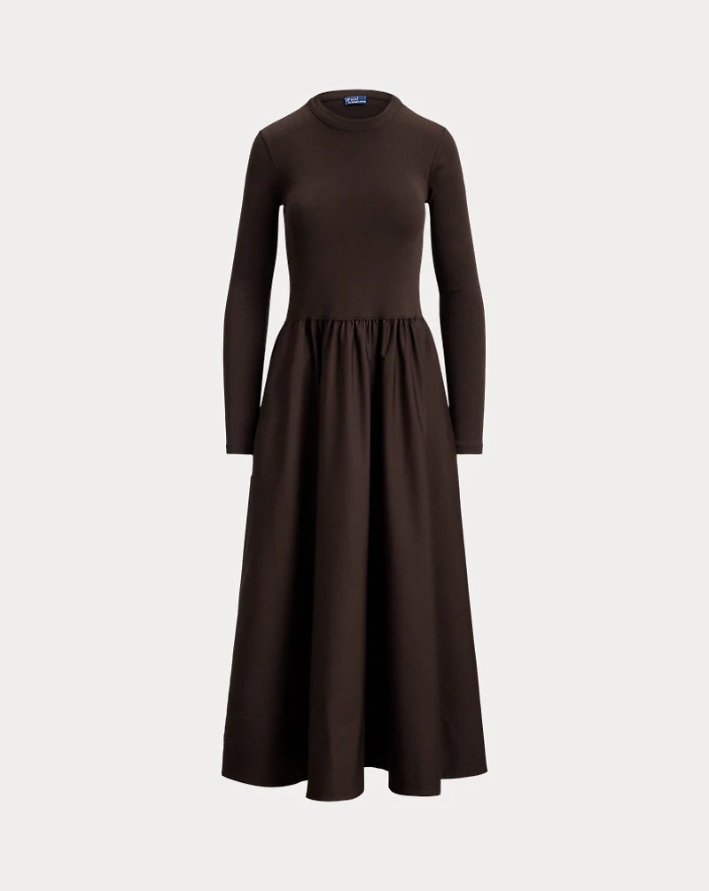 Cotton Long-Sleeve Dress