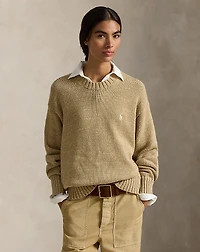 Logo Cotton Crewneck Sweater