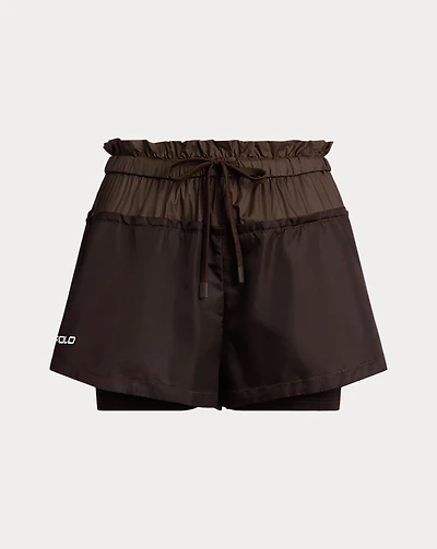 Layered Drawstring Short