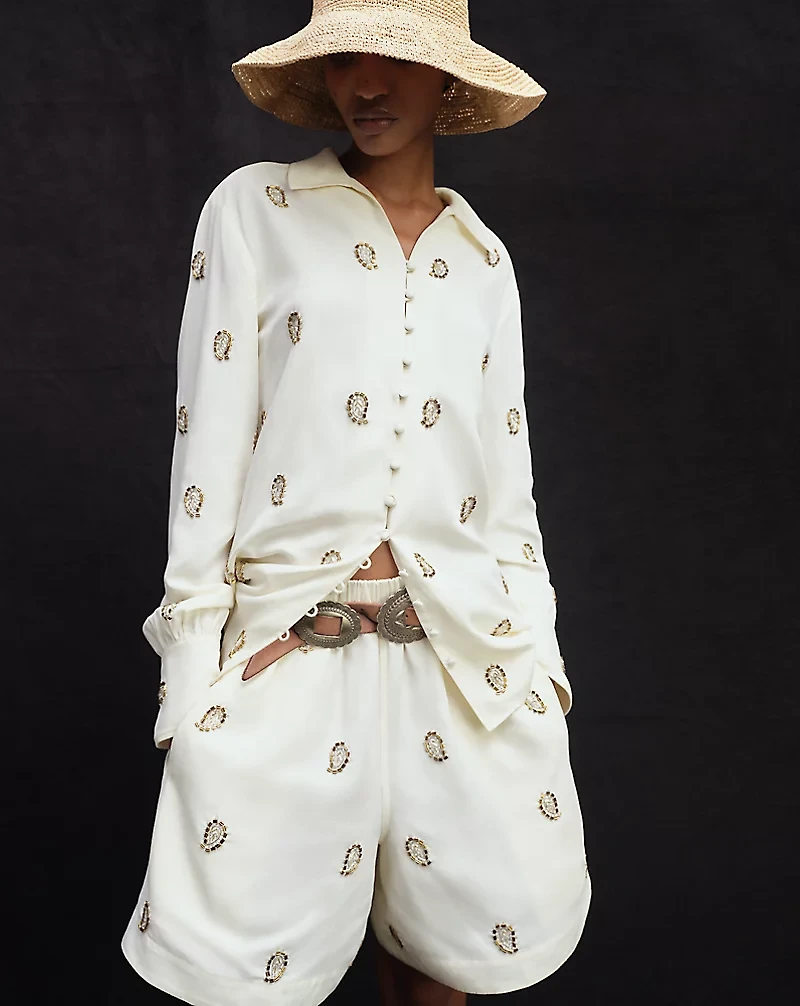 Beaded Paisley Short