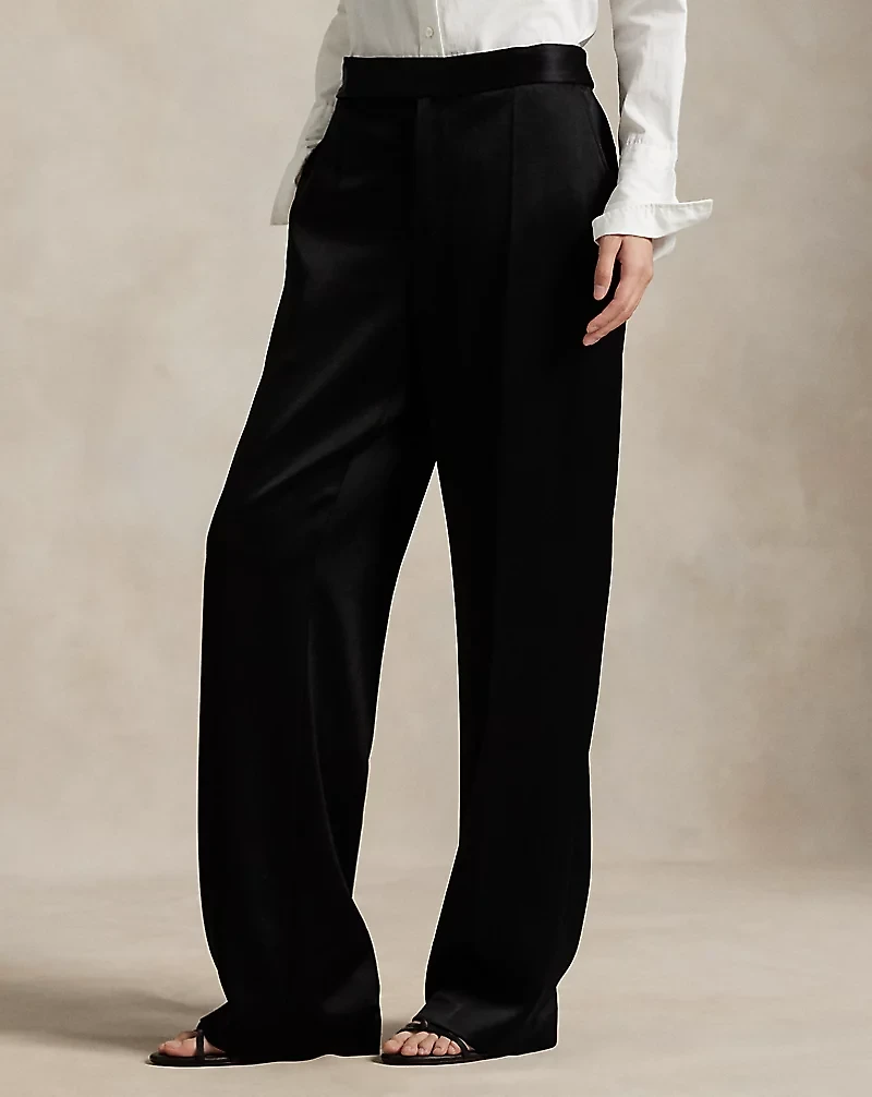 Satin Relaxed Straight Pant