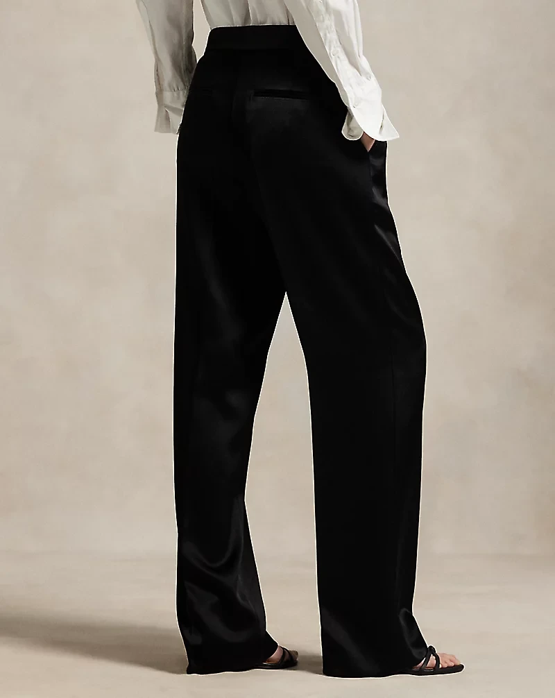 Satin Relaxed Straight Pant