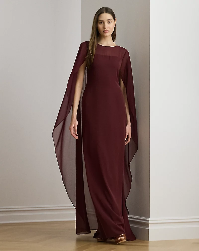 Cape Georgette Gown