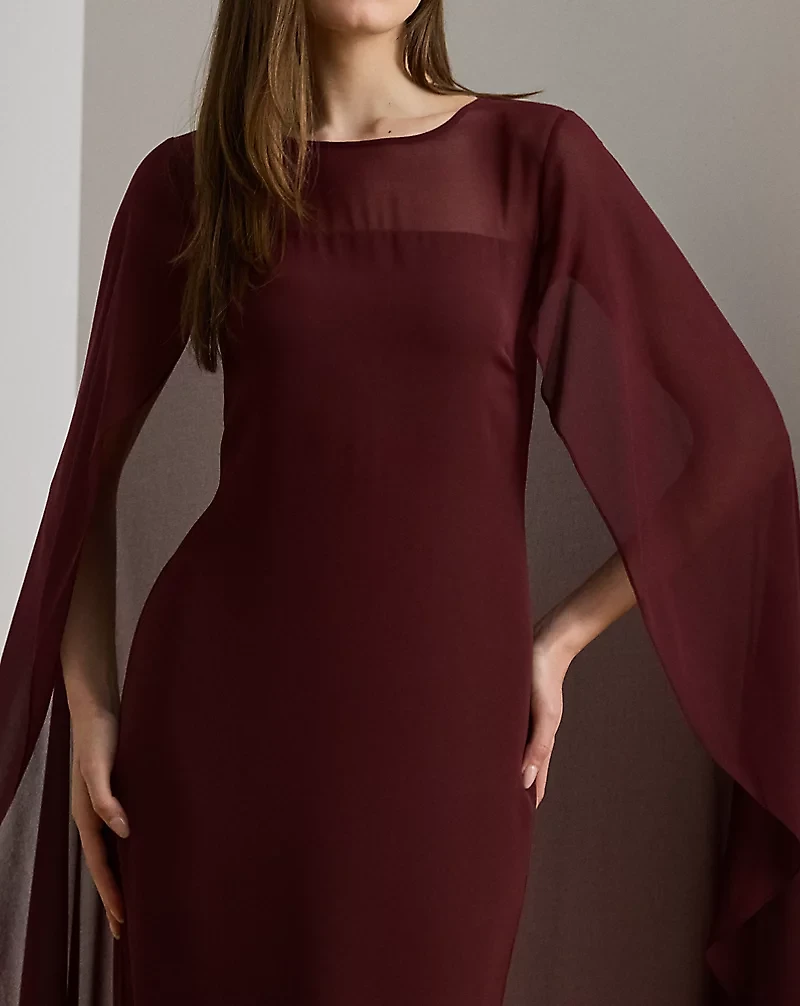 Cape Georgette Gown