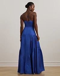Shantung Sleeveless Gown