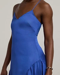 Shantung Sleeveless Gown