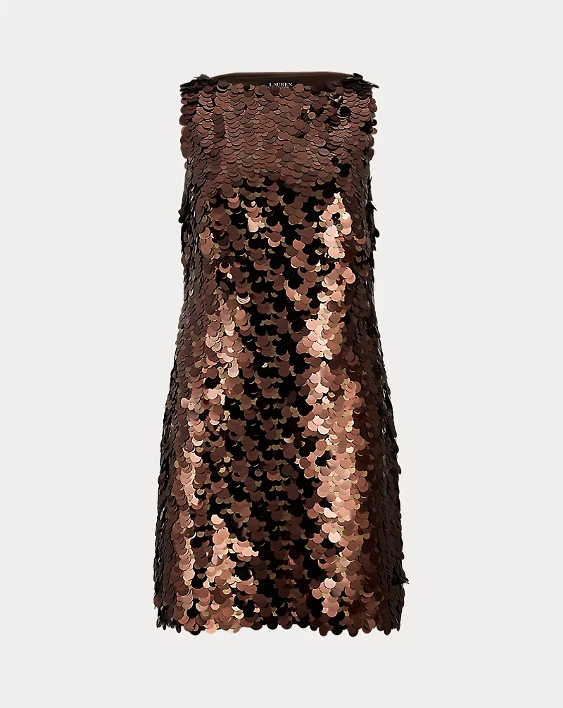 Sequined Shift Cocktail Dress