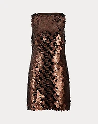 Sequined Shift Cocktail Dress