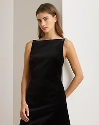 Beaded-Trim Velvet Cocktail Dress
