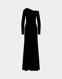 Velvet Asymmetrical Gown