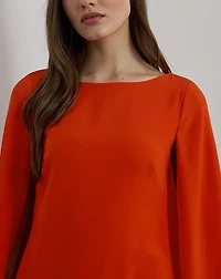 Cape Georgette Cocktail Dress