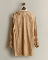 2011 Long Striped Silk Shirt - Size 8