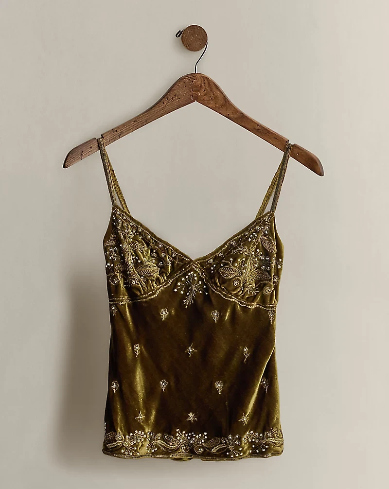 2005 Velvet Beaded Camisole - Size 4