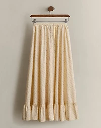 c. 1978 Floral A-Line Skirt - Size 4