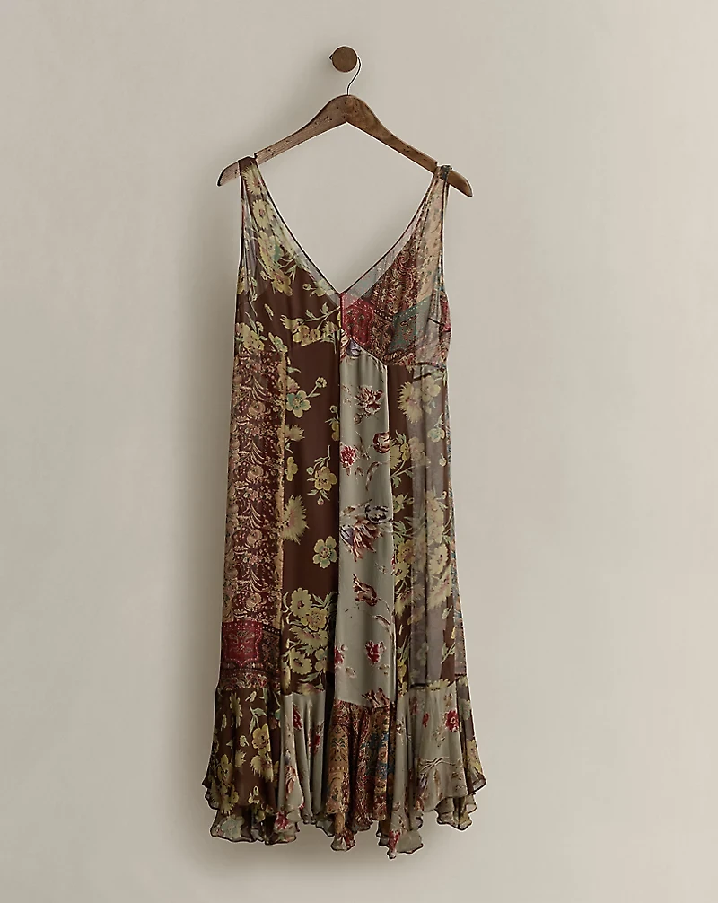 2011 Patchwork A-Line Dress - Size 8