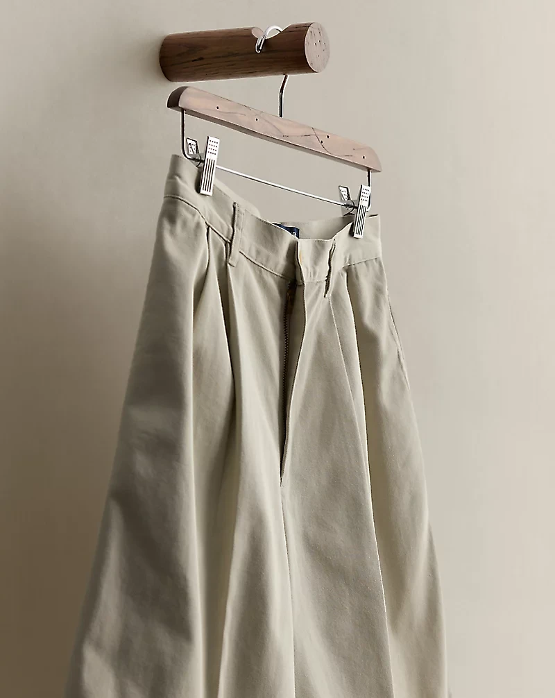 c. 1995 Pleated Cotton Short - Size 10