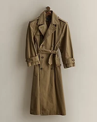 c. 1995 Cotton Trench Coat - Size 8