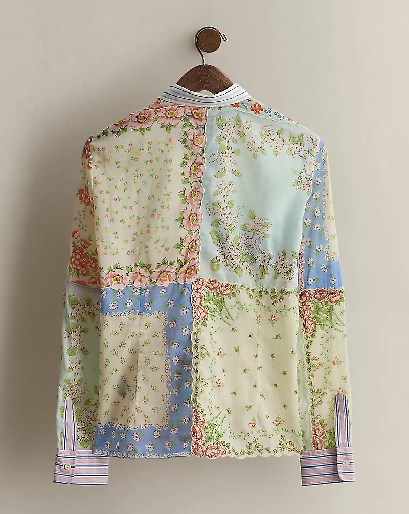 c. 2008 Patchwork Cotton Shirt - Size 14