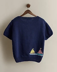 1983 Intarsia-Knit Sweater - Size L