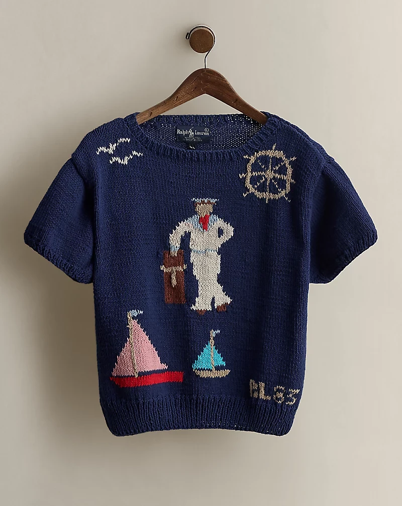 1983 Intarsia-Knit Sweater - Size L